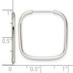 FJC Finejewelers 925 Sterling Silver Polished 1.5mm Square Endless Tube Hoop Earrings 23 mm x 23 mm