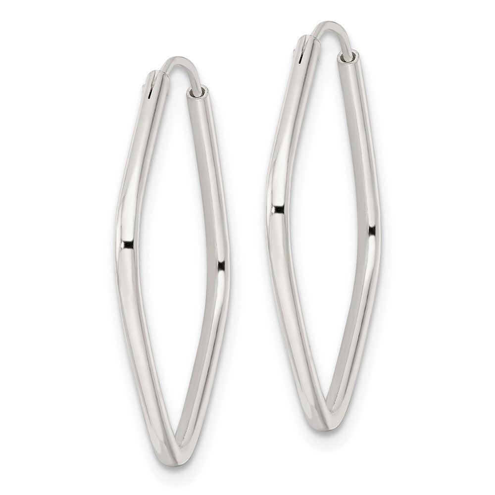 FJC Finejewelers 925 Sterling Silver Polished Endless Square Hoop Earrings 27 x 28 mm