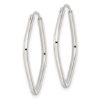 FJC Finejewelers 925 Sterling Silver Polished Endless Square Hoop Earrings 27 x 28 mm