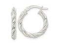 FJC Finejewelers 925 Sterling Silver Polished Twisted Rope Hoop Earrings 21 x 19 mm