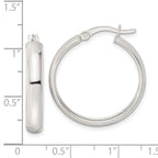 FJC Finejewelers 925 Sterling Silver Polished Hoop Earrings 25 x 24 mm