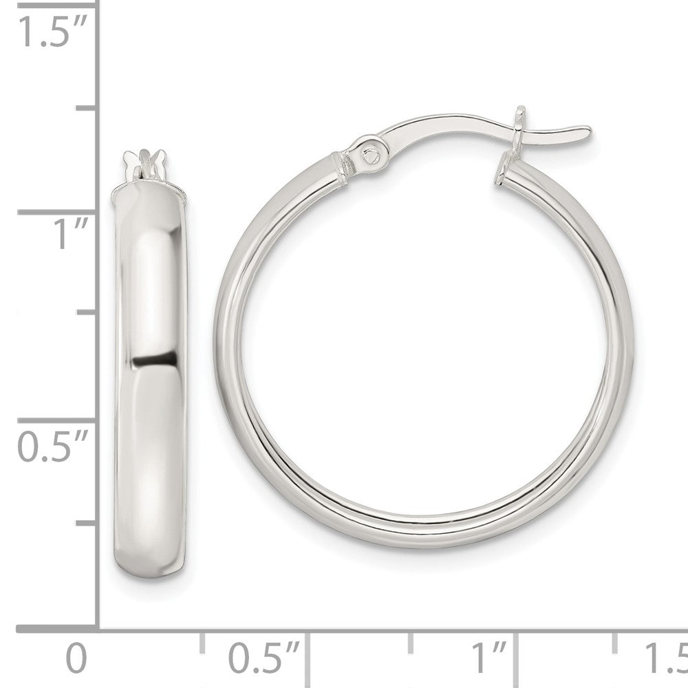 FJC Finejewelers 925 Sterling Silver Polished Hoop Earrings 25 x 24 mm