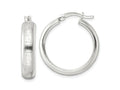 FJC Finejewelers 925 Sterling Silver Polished Greek Key Circle Hoop Earrings 26 x 25 mm
