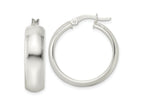 FJC Finejewelers 925 Sterling Silver Polished 7x Hoop Earrings 25 x 25 mm