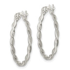 FJC Finejewelers 925 Sterling Silver Polished Twisted Hoop Earrings 24 x 24 mm