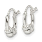 FJC Finejewelers 925 Sterling Silver Polished Beaded Circle Hoop Earrings 12 x 10 mm