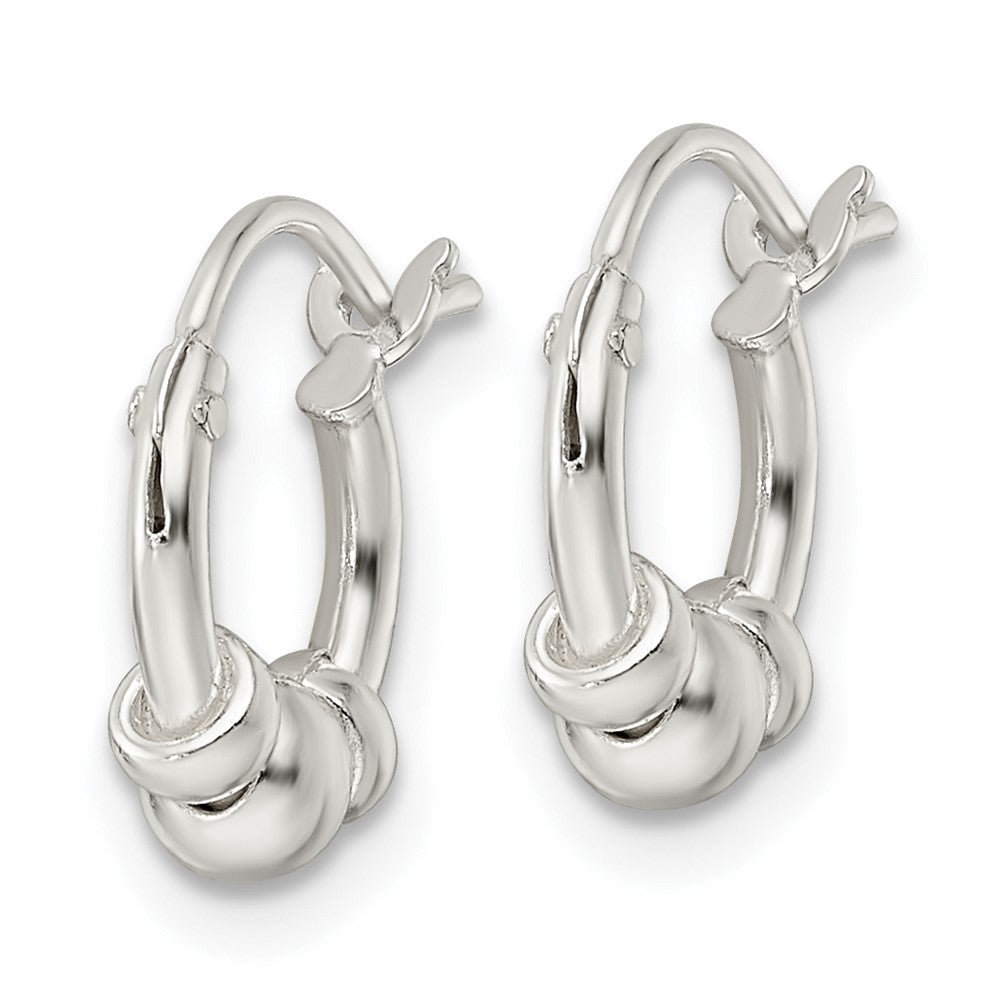 FJC Finejewelers 925 Sterling Silver Polished Beaded Circle Hoop Earrings 12 x 10 mm