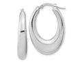 FJC Finejewelers 925 Sterling Silver Sterling Silve  Polished Hollow Oval Hoop Earrings 34 x 23 mm
