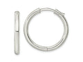 FJC Finejewelers 925 Sterling Silver Polished 3x Hinged Tube Hoop Earrings 27 x 28 mm