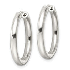 FJC Finejewelers 925 Sterling Silver Polished 3x Hinged Tube Hoop Earrings 24 x 25 mm