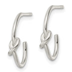 FJC Finejewelers 925 Sterling Silver Polished Knotted Hoop Earrings 16 x 13 mm