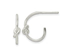 FJC Finejewelers 925 Sterling Silver Polished Knotted Hoop Earrings 16 x 13 mm