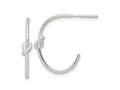 FJC Finejewelers 925 Sterling Silver Polished Knot Post Hoop Earrings 23 x 18 mm