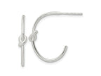 FJC Finejewelers 925 Sterling Silver Polished Knot Post Hoop Earrings 23 x 18 mm