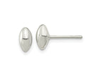 FJC Finejewelers 925 Sterling Silver Button Polished Puffed Bead Post Earrings 8 x 4 mm