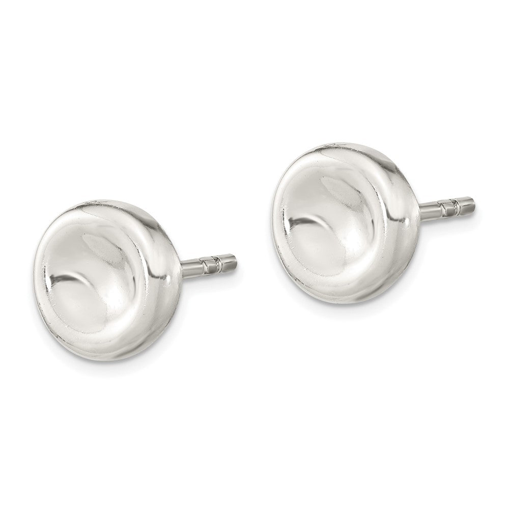 FJC Finejewelers 925 Sterling Silver Button Polished Puffed Circle Post Earrings 7 x 7 mm