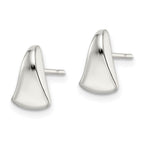 FJC Finejewelers 925 Sterling Silver Button Polished Fancy Wedge-shaped Post Earrings 10 x 7 mm