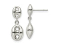 FJC Finejewelers 925 Sterling Silver Polished Oval Dangle Post Earrings 22 x 8 mm