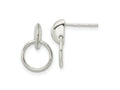 FJC Finejewelers 925 Sterling Silver Circle Dangle Post Earrings 15 x 10 mm