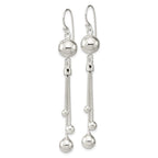 FJC Finejewelers 925 Sterling Silver Polished Beaded Multi-Strand Chain Dangle Earrings 63 x 8 mm