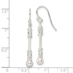 FJC Finejewelers 925 Sterling Silver Polished Fancy Beaded Dangle Earrings 37 x 4 mm