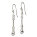 FJC Finejewelers 925 Sterling Silver Polished Fancy Beaded Dangle Earrings 37 x 4 mm