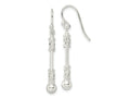 FJC Finejewelers 925 Sterling Silver Polished Fancy Beaded Dangle Earrings 37 x 4 mm