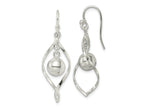 FJC Finejewelers 925 Sterling Silver Polished Twisted and Ball Dangle Earrings 40 x 14 mm