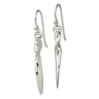 FJC Finejewelers 925 Sterling Silver Polished Twisted Bar Dangle Shephard Hook Earrings 38 x 4 mm