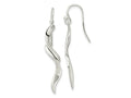 FJC Finejewelers 925 Sterling Silver Polished Twisted Dangle Earrings 43 x 3 mm