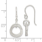 FJC Finejewelers 925 Sterling Silver Polished Intertwined Circles Dangle Earrings 29 x 12 mm