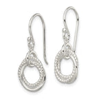 FJC Finejewelers 925 Sterling Silver Polished Intertwined Circles Dangle Earrings 29 x 12 mm