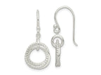 FJC Finejewelers 925 Sterling Silver Polished Intertwined Circles Dangle Earrings 29 x 12 mm