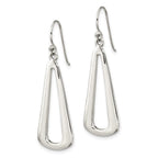 FJC Finejewelers 925 Sterling Silver Polished Teardrop Dangle Shephard Hook Earrings 42 x 13 mm