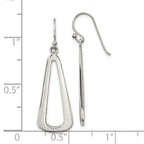 FJC Finejewelers 925 Sterling Silver Polished Teardrop Dangle Shephard Hook Earrings 42 x 13 mm