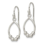 FJC Finejewelers 925 Sterling Silver Polished Beaded Teardrop Dangle Earrings 27 x 10 mm