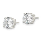 FJC Finejewelers 925 Sterling Silver Stud Polished CZ Circle Post Earrings 8 mm
