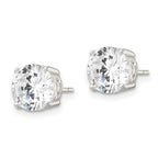 FJC Finejewelers 925 Sterling Silver Stud Polished CZ Circle Post Earrings 8 mm x 8 mm
