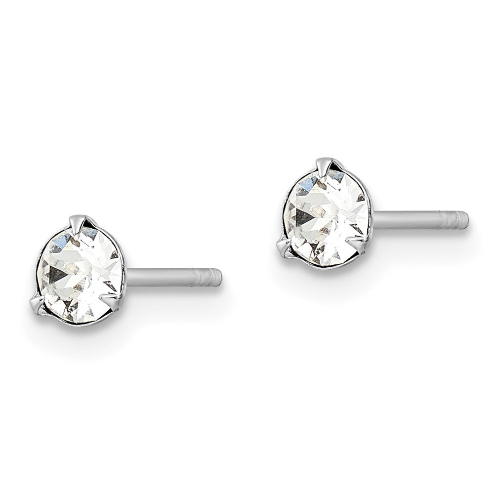 FJC Finejewelers 925 Sterling Silver Stud Crystal Post Earrings 4 mm