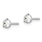 FJC Finejewelers 925 Sterling Silver Stud Crystal Post Earrings 4 mm