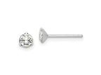 FJC Finejewelers 925 Sterling Silver Stud Crystal Post Earrings 4 mm