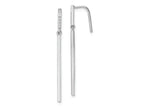 FJC Finejewelers 925 Sterling Silver Rhodium Plated Polished CZ Bar Dangle Earrings 37 x 1 mm