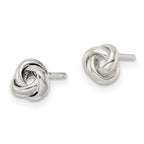 FJC Finejewelers 925 Sterling Silver Button Polished Love Knot Post Earrings 6 x 6 mm