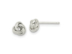 FJC Finejewelers 925 Sterling Silver Button Polished Love Knot Post Earrings 6 x 6 mm