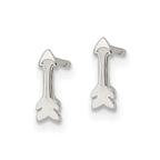 FJC Finejewelers 925 Sterling Silver Button Polished Tiny Arrow Post Earrings 8 x 2 mm