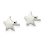 FJC Finejewelers 925 Sterling Silver Button Polished Star Post Earrings 7 x 8 mm