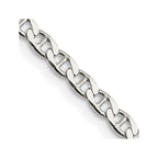 FJC Finejewelers 925 Sterling Silver Flat Cuban Anchor Chain 26 Inches x 3.15 mm