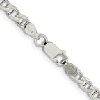 FJC Finejewelers 925 Sterling Silver Flat Cuban Anchor Chain 26 Inches x 4.15 mm