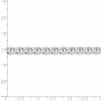 FJC Finejewelers 925 Sterling Silver Flat Cuban Anchor Bracelet Chain 9 Inches x 5.7 mm