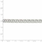 FJC Finejewelers 925 Sterling Silver Flat Cuban Anchor Bracelet Chain 9 Inches x 6.5 mm